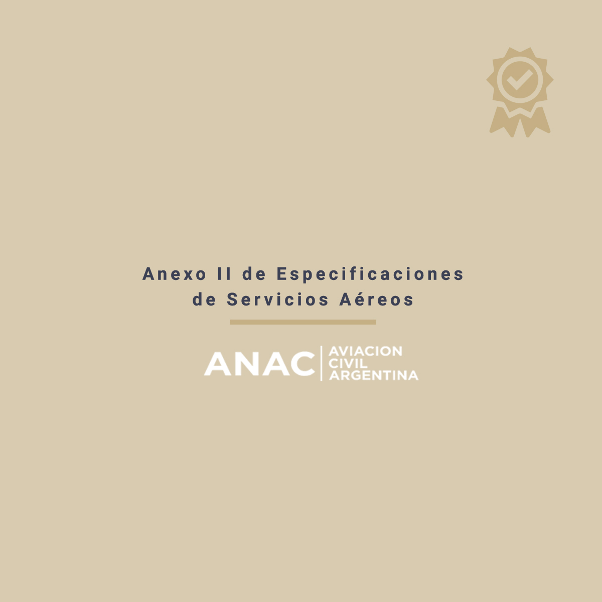 Anexo 2 de especificaciones de servicios aereos - ANAC