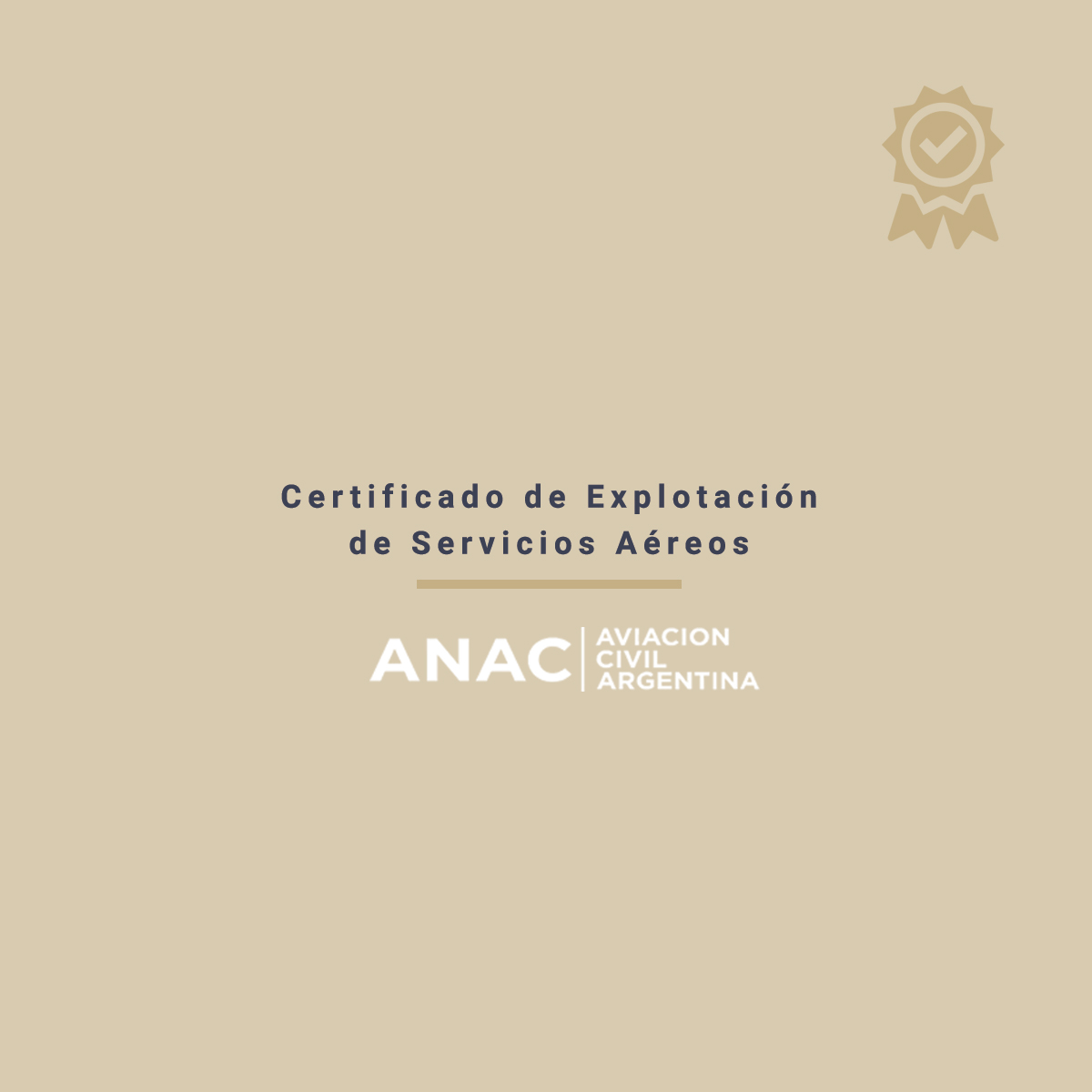 Certificado de explotacion de servicios aereos - ANAC