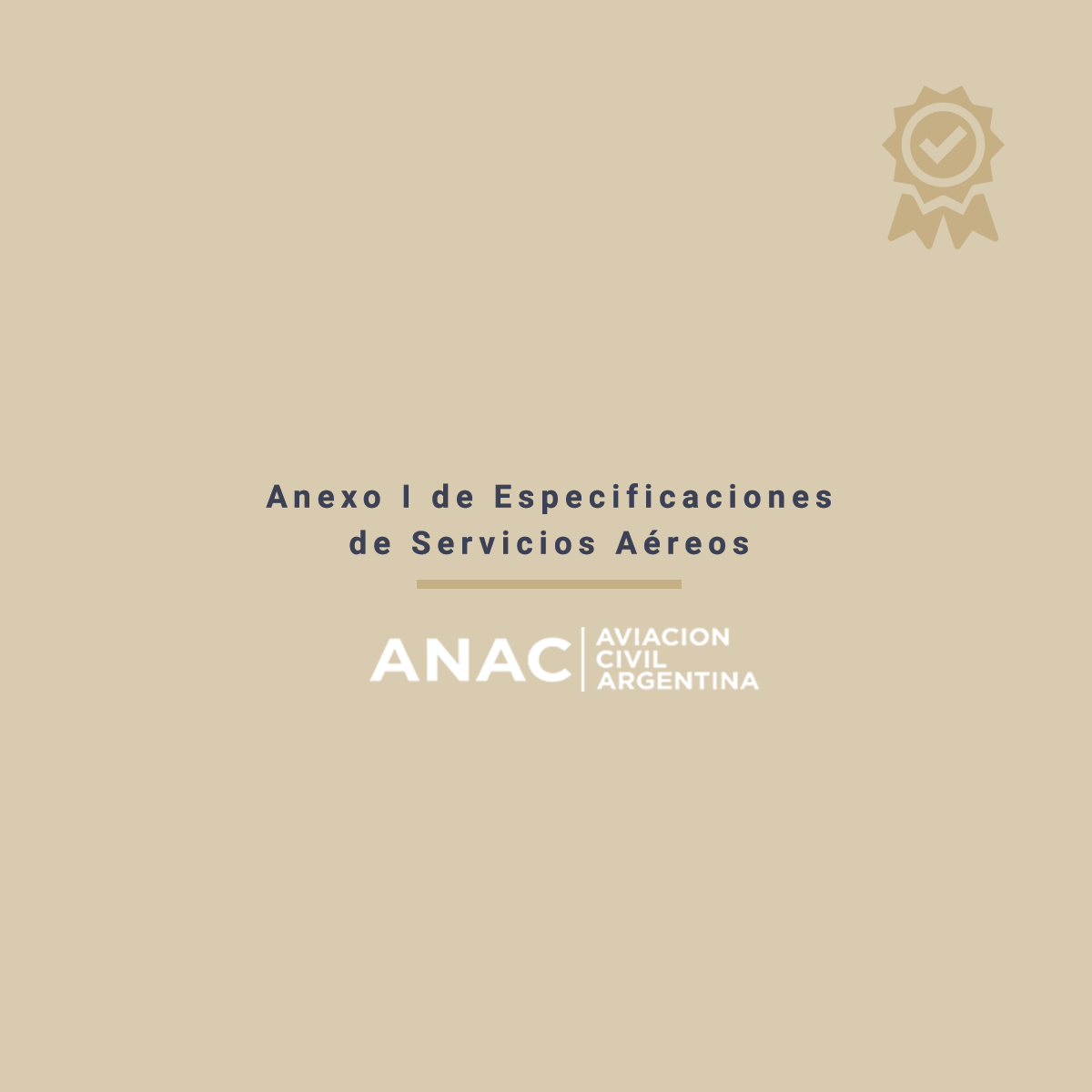 Anexo 1 de especificaciones de servicios aereos - ANAC